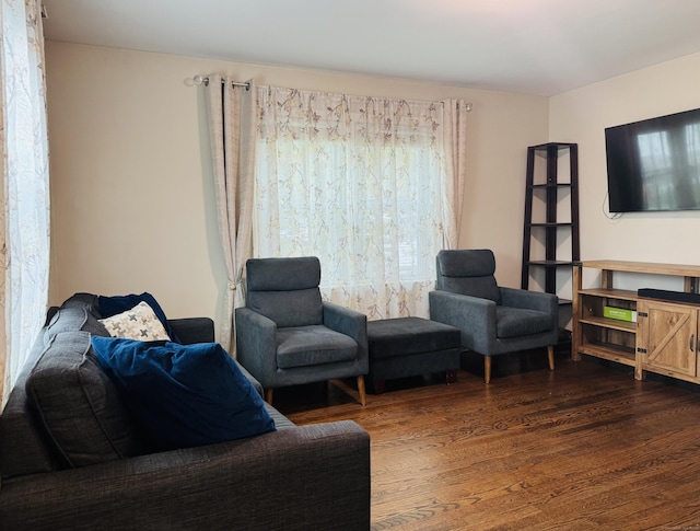 158 Louisiana Ave, Bridgeport, CT 06610 - living room featuring dark wood-style flooring