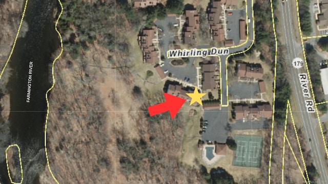 map / location with property parcel outlined