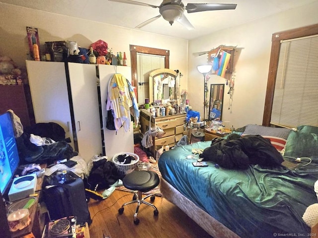 43 Westerly St, New Britain, CT 06053 - bedroom featuring wood finished floors and ceiling fan