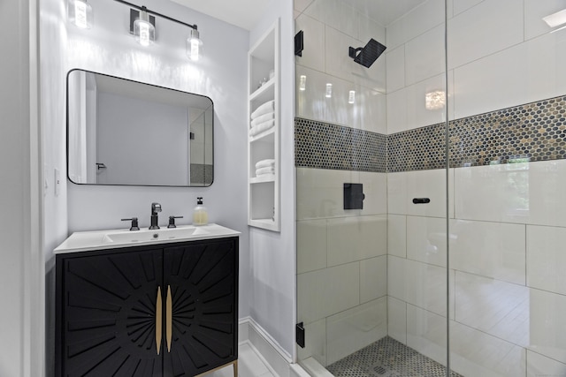 227 Sugar St, Newtown, CT 06470 - bathroom with a shower stall and vanity