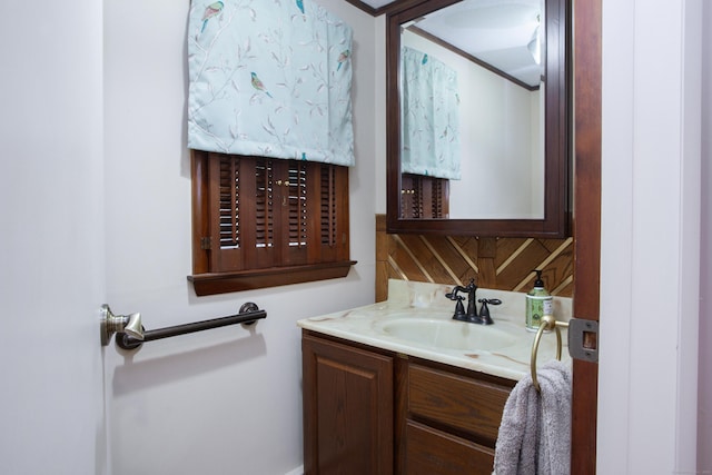 bathroom with vanity