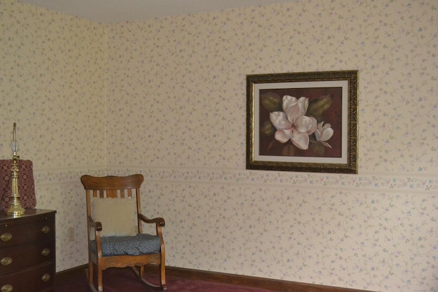 133 Music Vale Rd, Salem, CT 06420 - living area featuring wallpapered walls