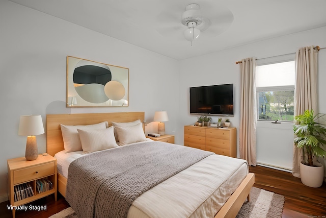 6 Thompson St, Fairfield, CT 06825 - bedroom featuring wood finished floors and a ceiling fan