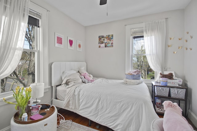6 Thompson St, Fairfield, CT 06825 - bedroom featuring wood finished floors and ceiling fan