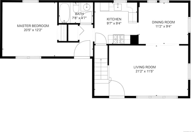 6 Thompson St, Fairfield, CT 06825 - floor plan / room layout