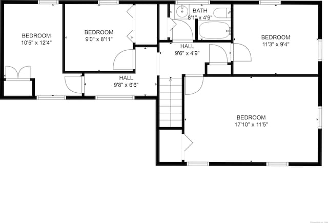6 Thompson St, Fairfield, CT 06825 - view of floor plan / room layout