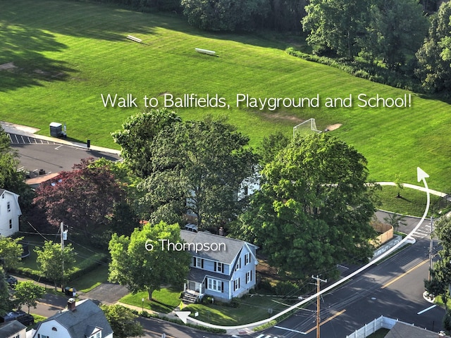 6 Thompson St, Fairfield, CT 06825 - drone / aerial view
