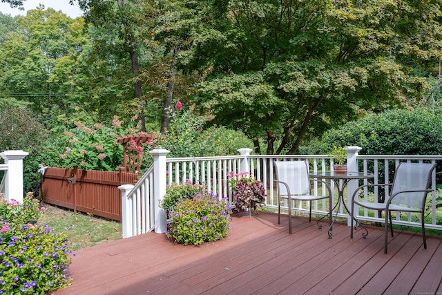 6 Shadow Ln, Norwalk, CT 06851 - view of wooden terrace
