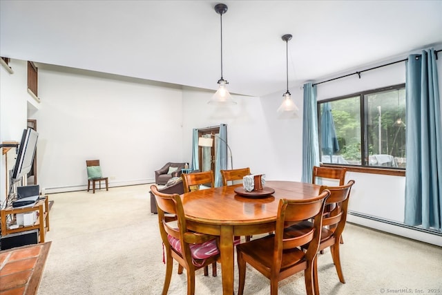 6 Kristy Dr, Bethel, CT 06801 - dining area featuring light colored carpet and a baseboard heating unit