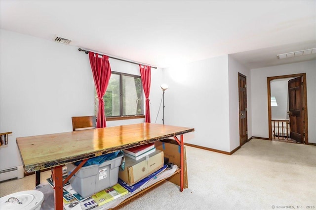 6 Kristy Dr, Bethel, CT 06801 - dining space featuring light colored carpet and baseboard heating