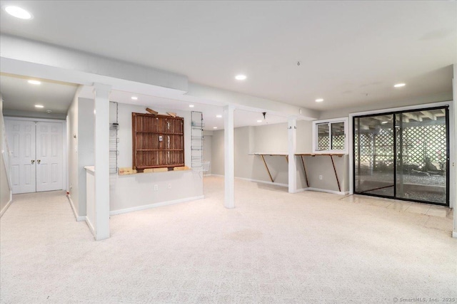 6 Kristy Dr, Bethel, CT 06801 - below grade area featuring carpet and recessed lighting