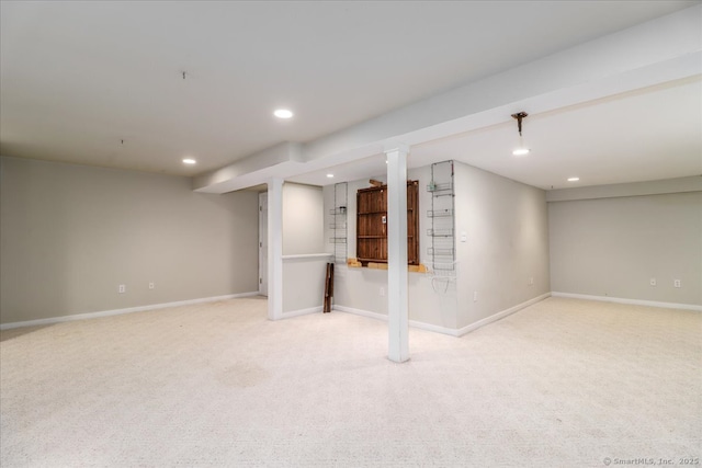 6 Kristy Dr, Bethel, CT 06801 - finished below grade area featuring carpet and recessed lighting