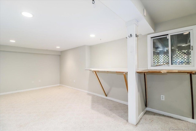 6 Kristy Dr, Bethel, CT 06801 - below grade area with light colored carpet and recessed lighting