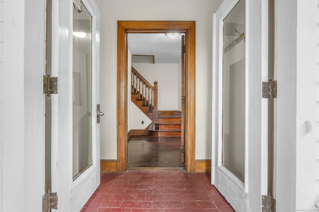 516 Savin Ave, West Haven, CT 06516 - hallway with stairway