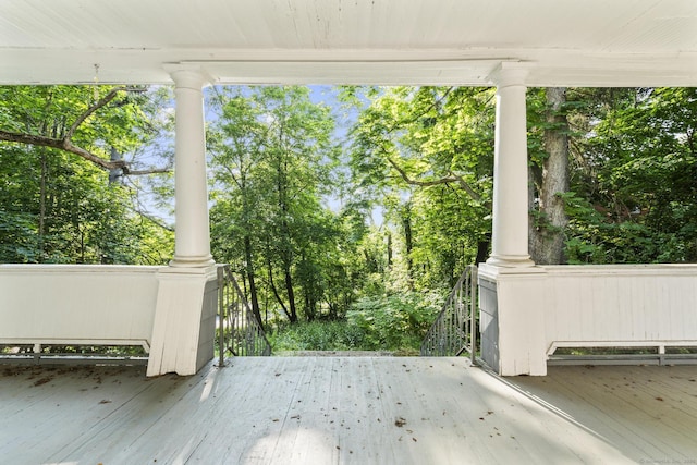 516 Savin Ave, West Haven, CT 06516 - view of wooden deck