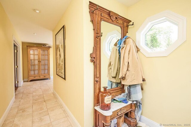 17 Grays Farm Rd, Weston, CT 06883 - corridor with baseboards and recessed lighting