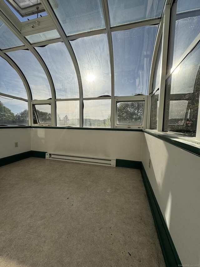 135 Lambert Ave, Meriden, CT 06451 - unfurnished sunroom with a baseboard radiator