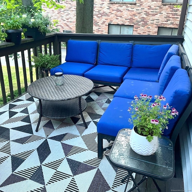 529 Woodward Ave Apt D, New Haven, CT 06512 - wooden deck with an outdoor living space