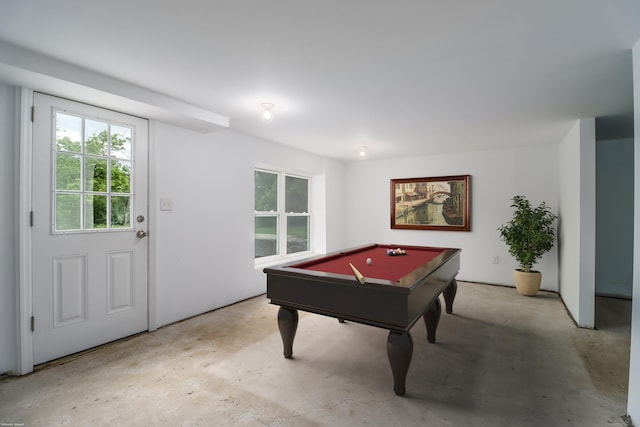 17 Alan Ave, Danbury, CT 06811 - rec room with concrete flooring and billiards