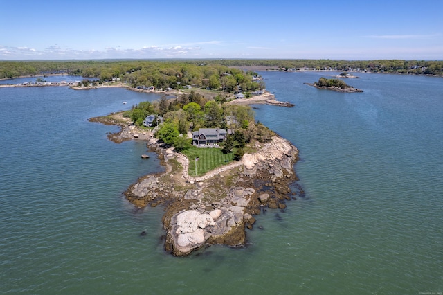 250 Joshua Point Rd, Guilford, CT 06437 - aerial view of property and surrounding area featuring a nearby body of water