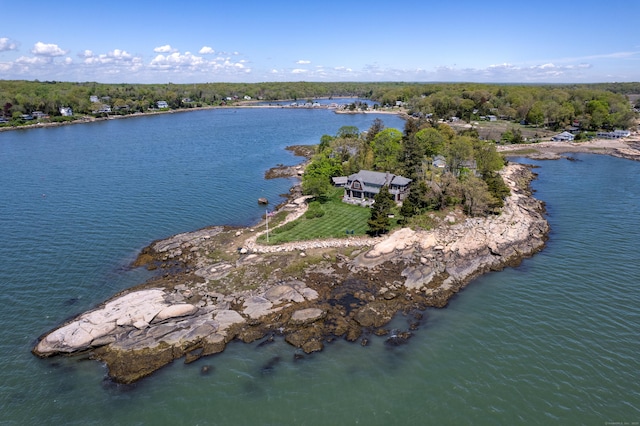 250 Joshua Point Rd, Guilford, CT 06437 - aerial view of property and surrounding area featuring a nearby body of water