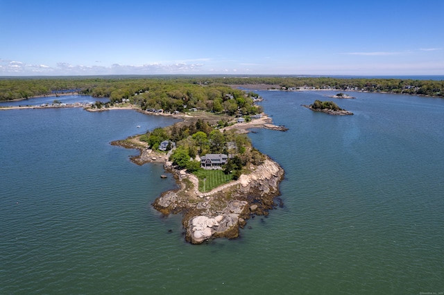 250 Joshua Point Rd, Guilford, CT 06437 - aerial overview of property's location featuring a large body of water
