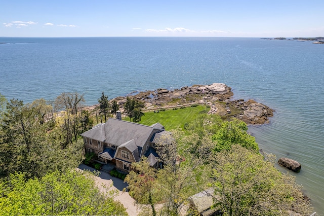 250 Joshua Point Rd, Guilford, CT 06437 - aerial view of property and surrounding area with a nearby body of water