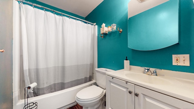 86 Butler Ave, Southington, CT 06489 - bathroom with toilet, vanity, and shower / bath combination with curtain