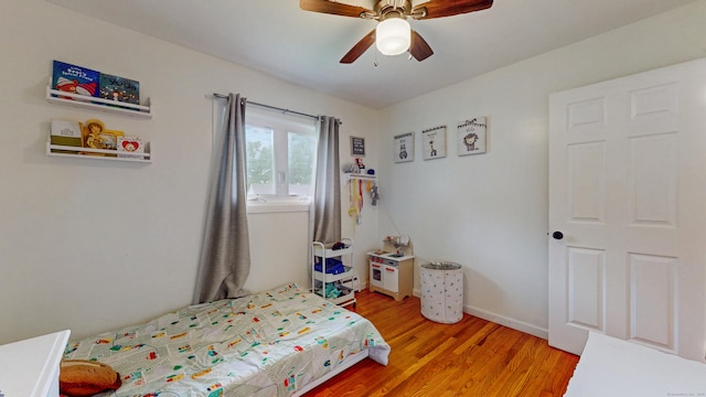 86 Butler Ave, Southington, CT 06489 - bedroom featuring light wood-style floors, ceiling fan, and baseboards