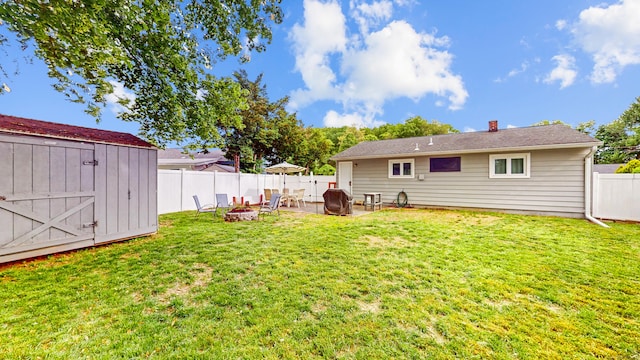86 Butler Ave, Southington, CT 06489 - view of yard featuring a fire pit and a patio