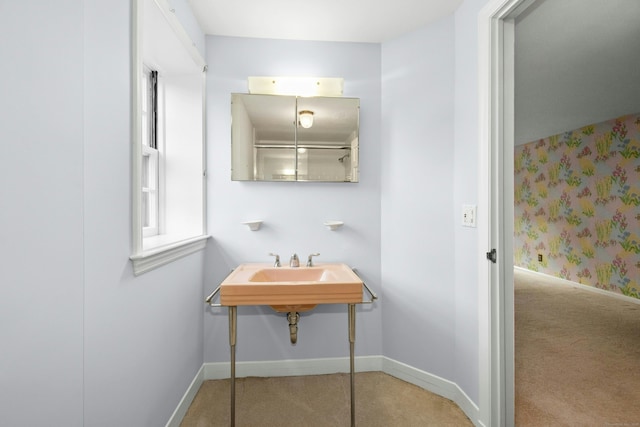 bathroom featuring baseboards