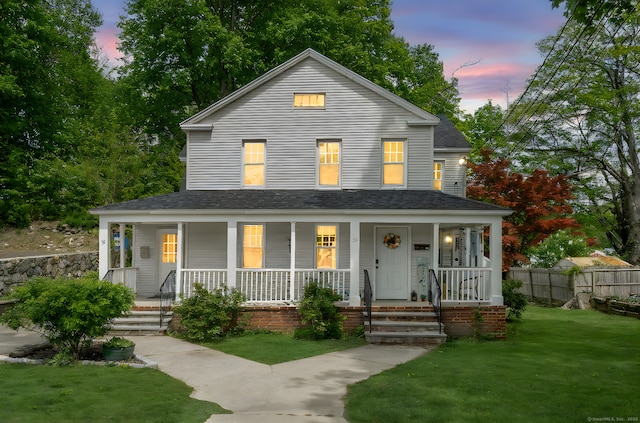35 S St, Bethel, CT 06801 - country-style home with a shingled roof and a porch