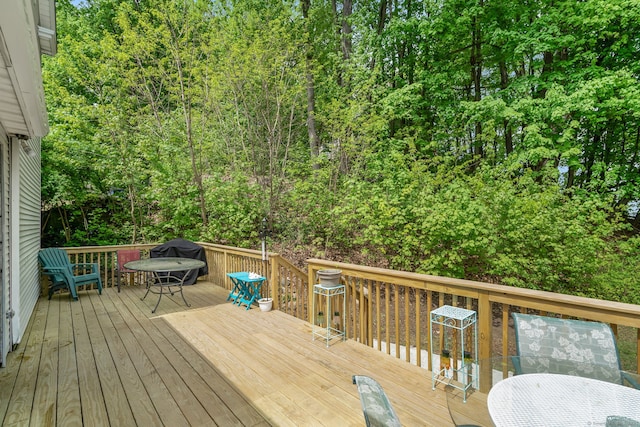 35 S St, Bethel, CT 06801 - wooden deck featuring outdoor dining area