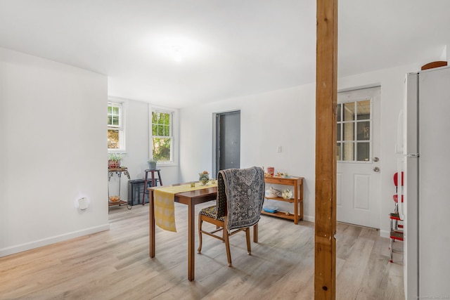 35 S St, Bethel, CT 06801 - dining room featuring light wood-style flooring and baseboards