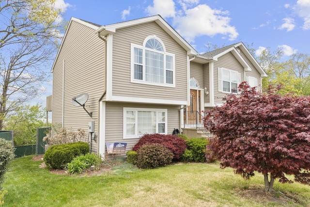 view of split foyer home