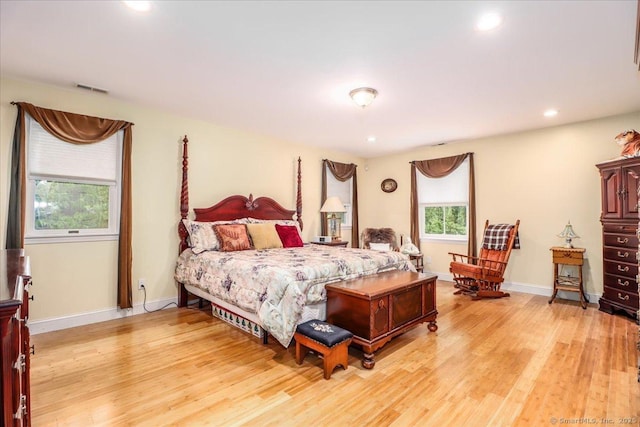 37A/K/A27 Oregon Ave, East Haven, CT 06512 - bedroom with light wood-style floors, recessed lighting, and baseboards