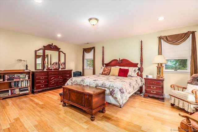 37A/K/A27 Oregon Ave, East Haven, CT 06512 - bedroom featuring light wood-style floors and recessed lighting