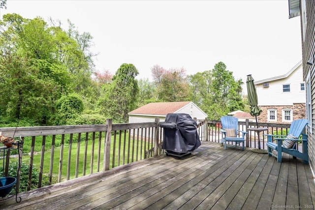 37A/K/A27 Oregon Ave, East Haven, CT 06512 - deck with a yard and a grill