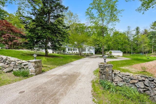 view of dirt / gravel road