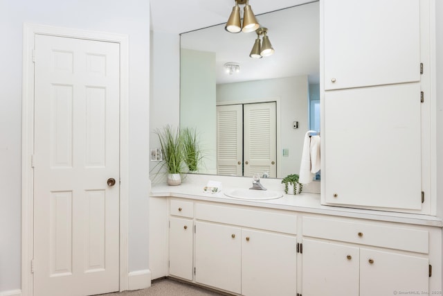 bathroom with vanity