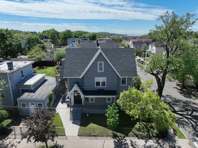 view of subject property