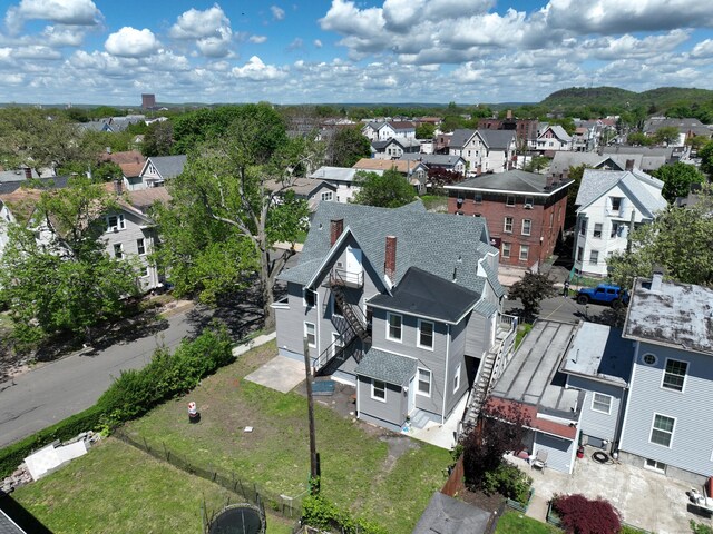 aerial perspective of suburban area