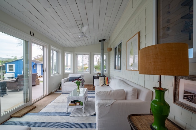 3 Clark Ave, Old Saybrook, CT 06475 - sunroom / solarium with healthy amount of natural light and wooden ceiling