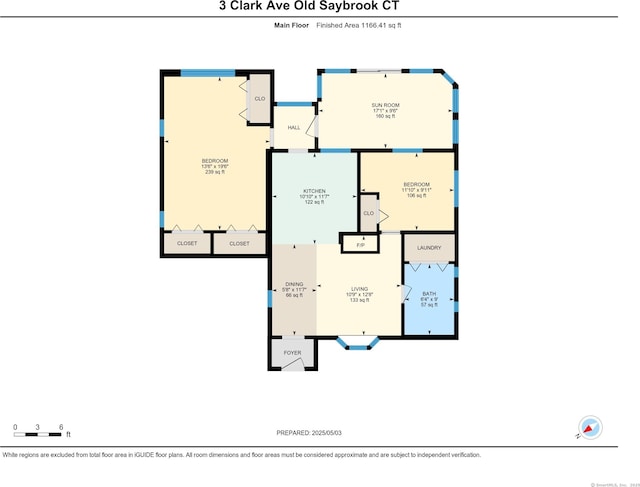 3 Clark Ave, Old Saybrook, CT 06475 - floor plan / room layout