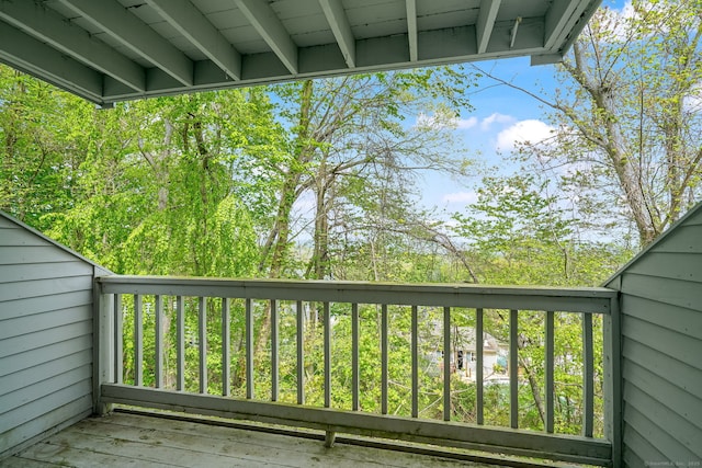 view of balcony