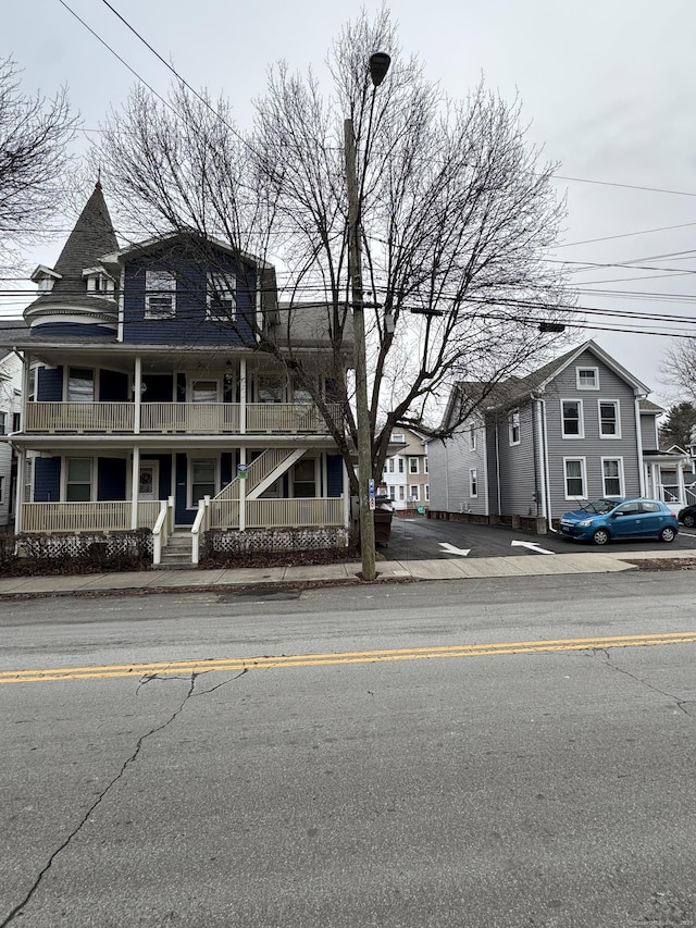 252-254 Liberty St, Meriden, CT 06450 - multi unit property featuring covered porch and stairs