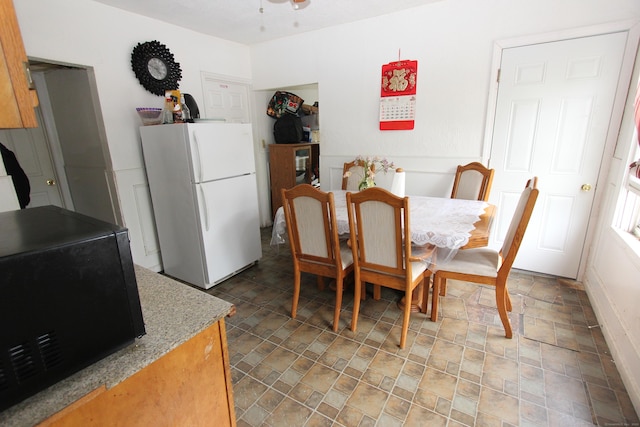 view of dining area