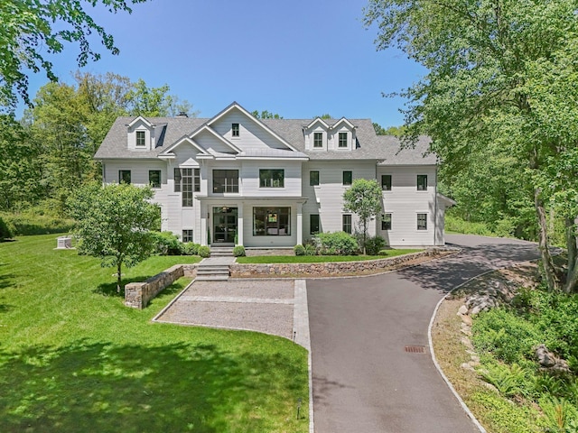 168 Proprietors Xing, New Canaan, CT 06840 - view of front of house featuring a front lawn