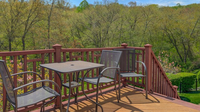 230 Ball Pond Rd, New Fairfield, CT 06812 - wooden terrace featuring a view of trees