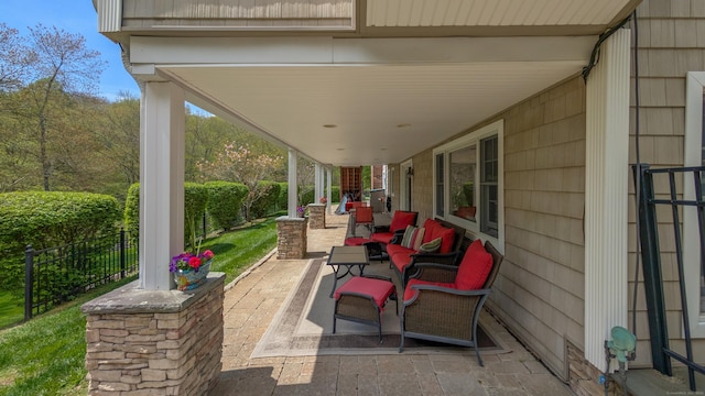 230 Ball Pond Rd, New Fairfield, CT 06812 - view of patio / terrace with fence